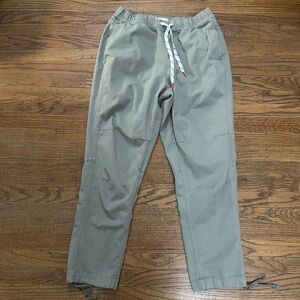 Topo Designs Women's Gray Straight Leg Dirt Pants Dried Sage L EUC
